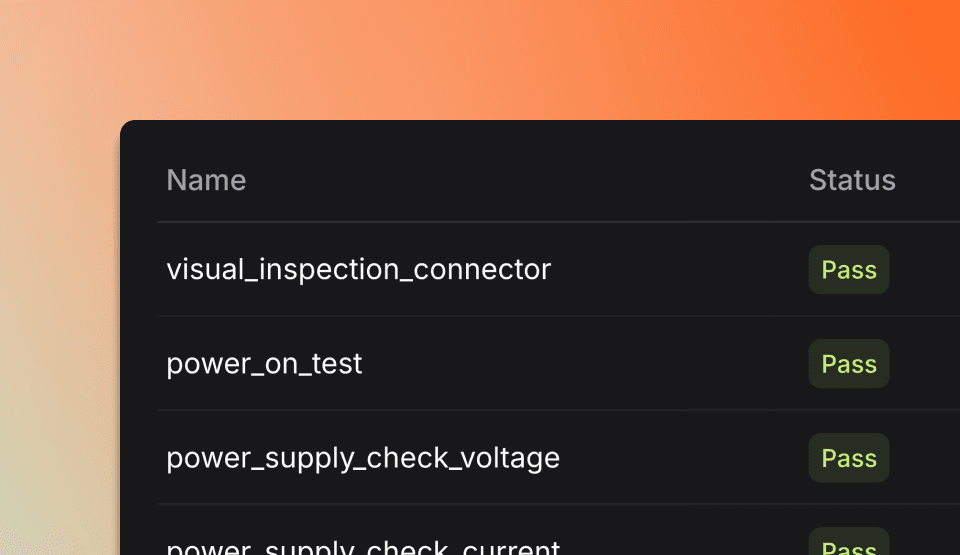 Steps section header showing test step management whithin TofuPilot.