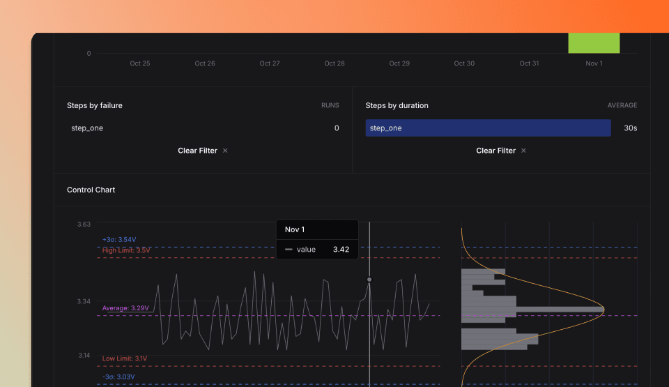 Steps section header showing test step management whithin TofuPilot.